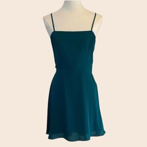 Socialite Forest Green Mini Dress Size Small